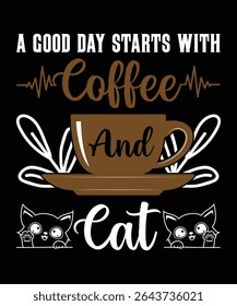 Perfect for coffee addicts and caffeine lovers, this high-quality graphic design features a fun and relatable coffee quote with stylish typography. Ideal for anyone who believes coffee is life.