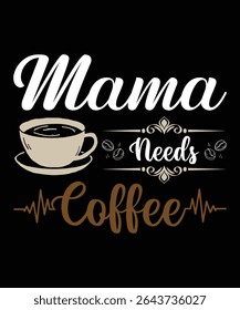 Perfect for coffee addicts and caffeine lovers, this high-quality graphic design features a fun and relatable coffee quote with stylish typography. Ideal for anyone who believes coffee is life.