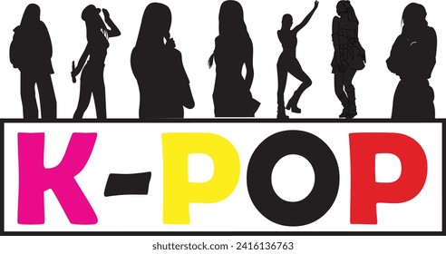 Perfect collection of Korean k-pop.
black silhouette icons