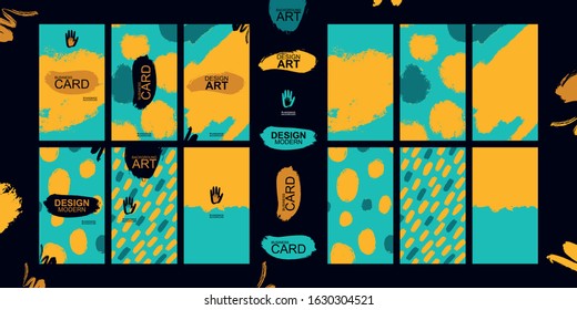 The perfect color combination of backgrounds for graphic design. A wide variety of templates. Unique design of packaging, booklets, banners, brochures, flyers, business cards, souvenirs, notebooks.