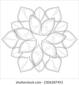 Perfektes Farbbuch mit erfreulichen Doodle-Blumen für Ferien zu Hause