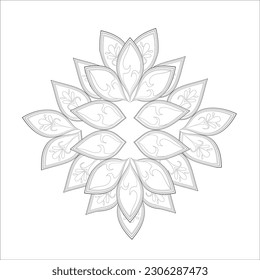 Perfect coloring book of pleasing doodle flowers for holidays at home
