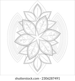 Perfect coloring book of pleasing doodle flowers for holidays at home