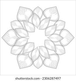 Perfektes Farbbuch mit erfreulichen Doodle-Blumen für Ferien zu Hause