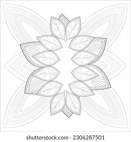 Perfect coloring book of pleasing doodle flowers for holidays at home