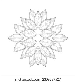 Perfect coloring book of pleasing doodle flowers for holidays at home