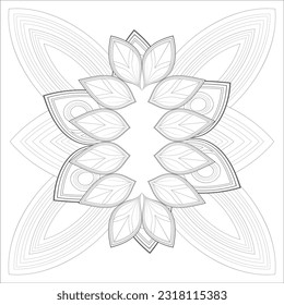 Perfect coloring book of pleasing doodle flowers for holidays at home