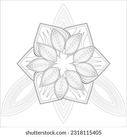 Perfect coloring book of pleasing doodle flowers for holidays at home