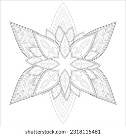 Libro de colores perfecto de agradables flores de doodle para las vacaciones en casa