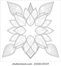 Perfect coloring book of pleasing doodle flowers for holidays at home