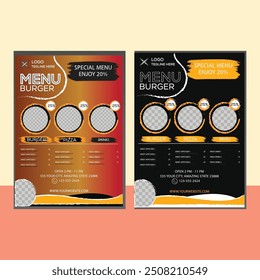 perfect for creative professional food menu and space for creative background.