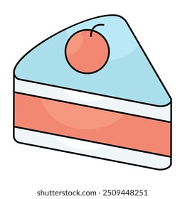Perfektes Design der Kuchenscheibe