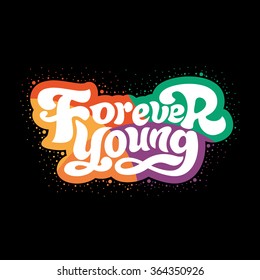 perfect design element for t-shirt, postcard, flyer, banner, poster. Vector art. Lettering collection.