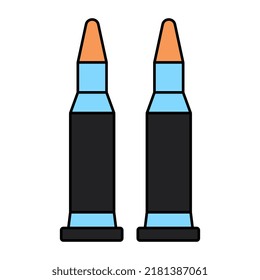 Icono de diseño perfecto de municiones