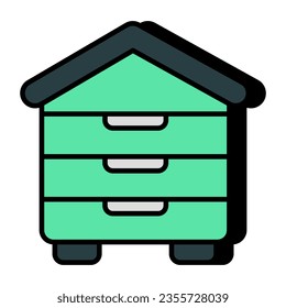 Perfektes Design-Icon der Bibliothek