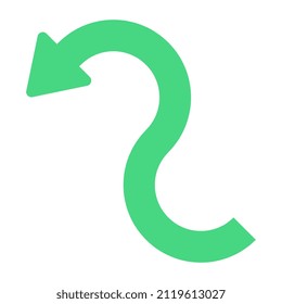 Un icono de diseño perfecto de flecha 

