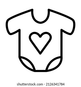 Perfect design icon of baby romper

