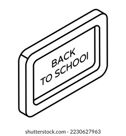 Icono de diseño perfecto para volver a la escuela 