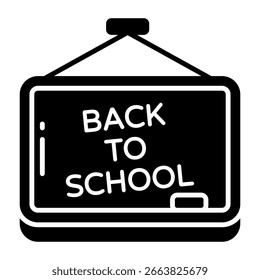 A perfect design icon of back to school