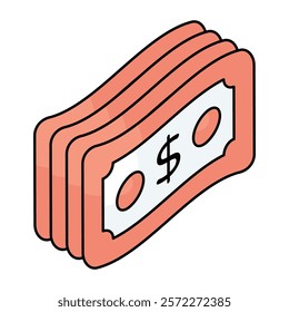 A perfect design icon of banknote