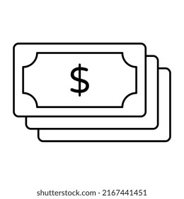 A perfect design icon of banknotes
