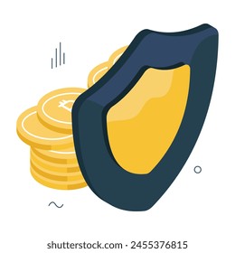 Icono de diseño perfecto de seguridad bitcoin




