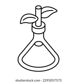 Perfect design icon of botanical flask 