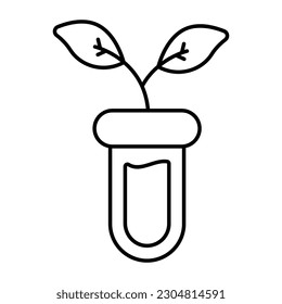 Perfect design icon of botanical flask 