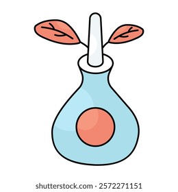 Perfect design icon of botanical flask