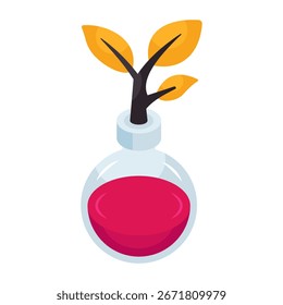 Perfect design icon of botanical flask