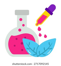 Icono de diseño perfecto del frasco botánico 