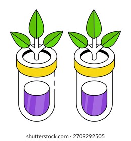  Icono de diseño perfecto de tubos botánicos