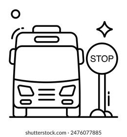 Un icono de diseño perfecto de autobús
