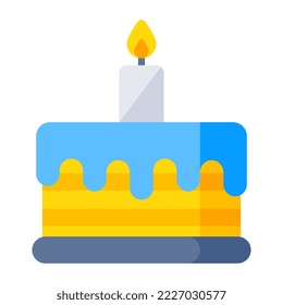 Ein perfektes Design-Symbol für Kuchen 