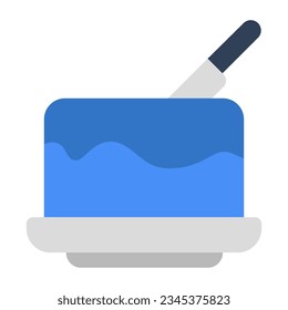Ein perfektes Design-Symbol für Kuchen