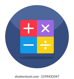 Perfect design icon of calculation sign 