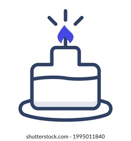 Un icono de diseño perfecto de la vela