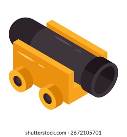 Icono de diseño perfecto del cañón
