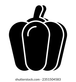 A perfect design icon of capsicum
