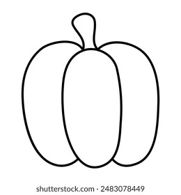 A perfect design icon of capsicum


