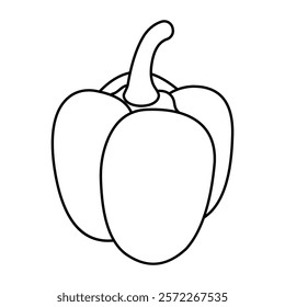 A perfect design icon of capsicum