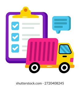 Icono de diseño perfecto de la lista de carga