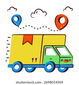 Perfect design icon of cargo tracking