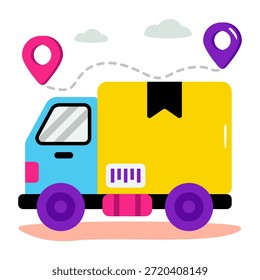 Icono de diseño perfecto de seguimiento de carga 