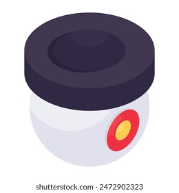 Un icono de diseño perfecto de la cámara CCTV