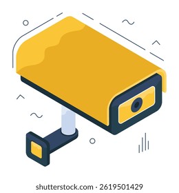 Un icono de diseño perfecto de la cámara CCTV