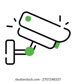Un icono de diseño perfecto de la cámara CCTV 