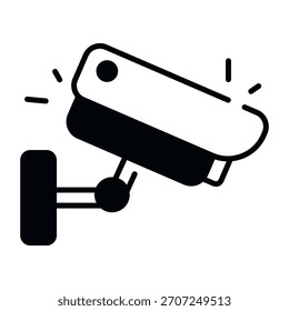 Un icono de diseño perfecto de la cámara CCTV 