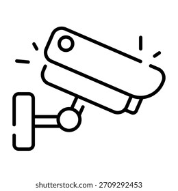 Un icono de diseño perfecto de la cámara CCTV 