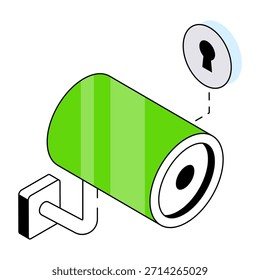 Un icono de diseño perfecto de la cámara CCTV 